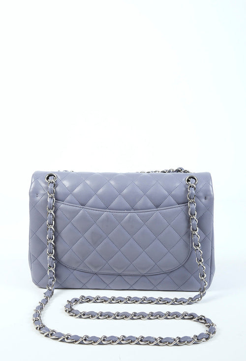Chanel Light Blue Quilted Double Flap Bag - Chanel