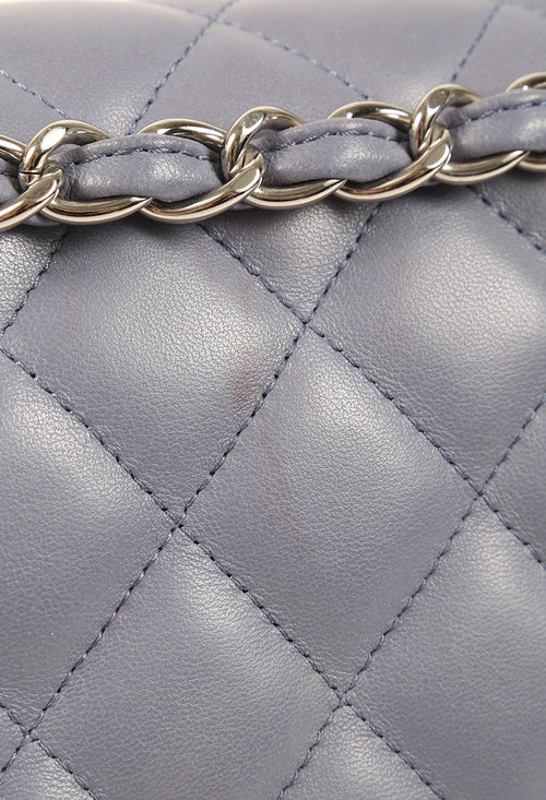 Chanel Classic Mini Rectangular 18B Ivory Quilted Caviar with silver  hardware