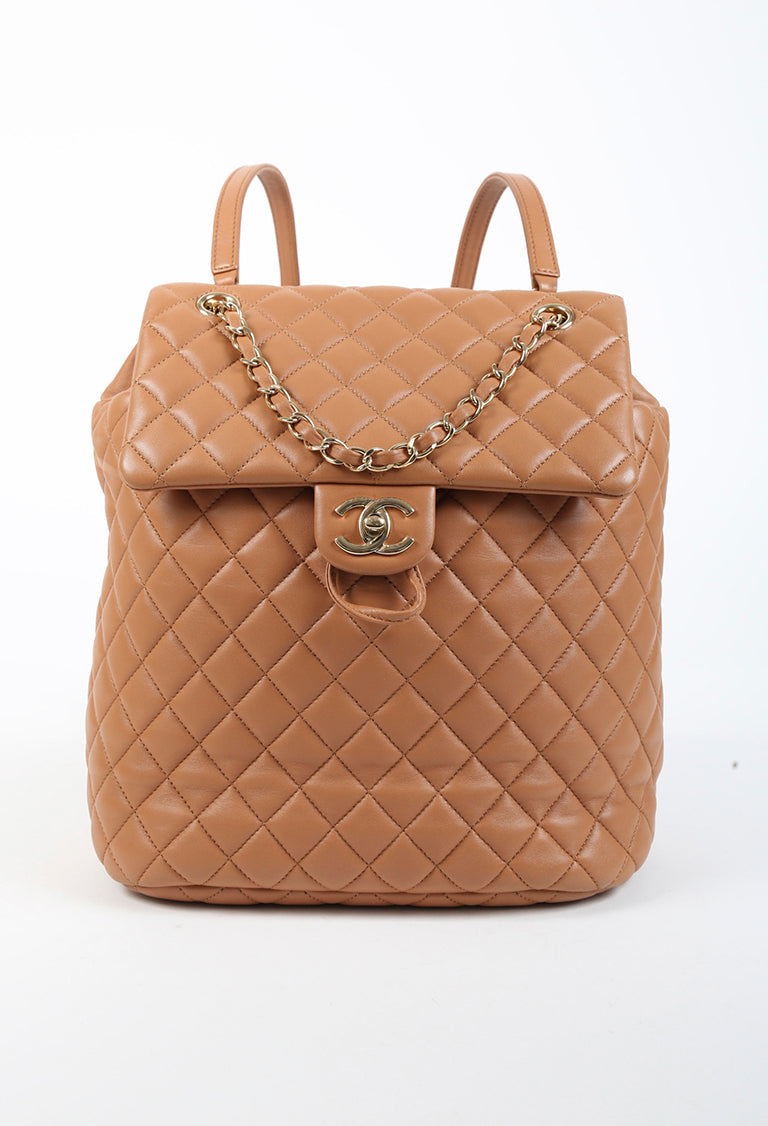 Chanel Lambskin Vintage Quilted Double CC Backpack  QUEEN MAY